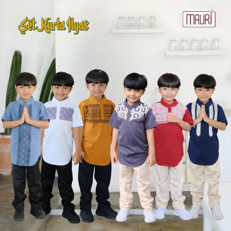 BAJU KOKO ANAK AYAH KURTA ILYAS ORI DOUBLEZ SETELAN KOKO CELANA ANAK KURTA AYAH COUPLE