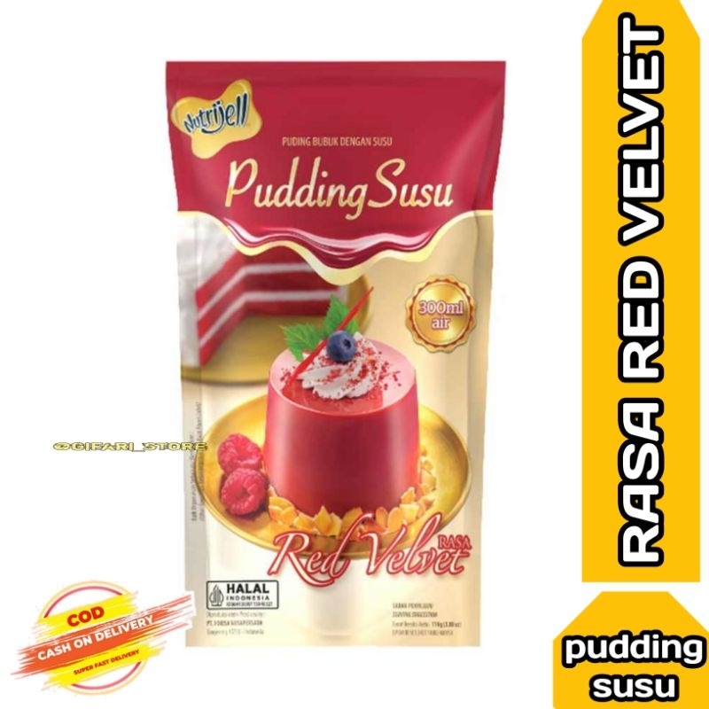 

Nutrijell Pudding Susu Powder Red Velvet 110G