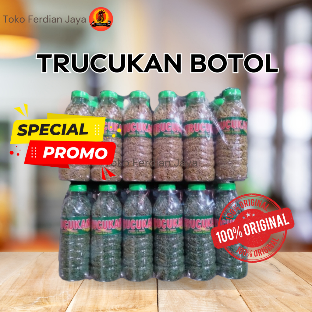 PAKAN TRUCUK VOER BURUNG TRUCUK HIJAU & COKLAT | MAKANAN BURUNG TRUCUK BOTOL TERBARU