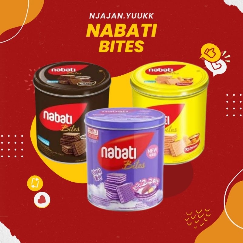 

Nabati Bites Nabati Wafer Bites Coklat Keju Goguma Nabati Wafer