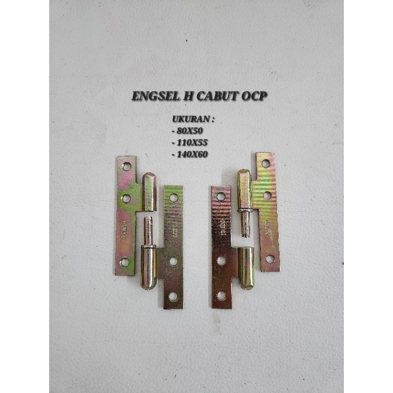 Engsel H OCP Toledo Tebal 140x60 cm110x55 cm 80x55 cm / Engsel Pintu Jendela Copot Cabut Lepas 14 cm