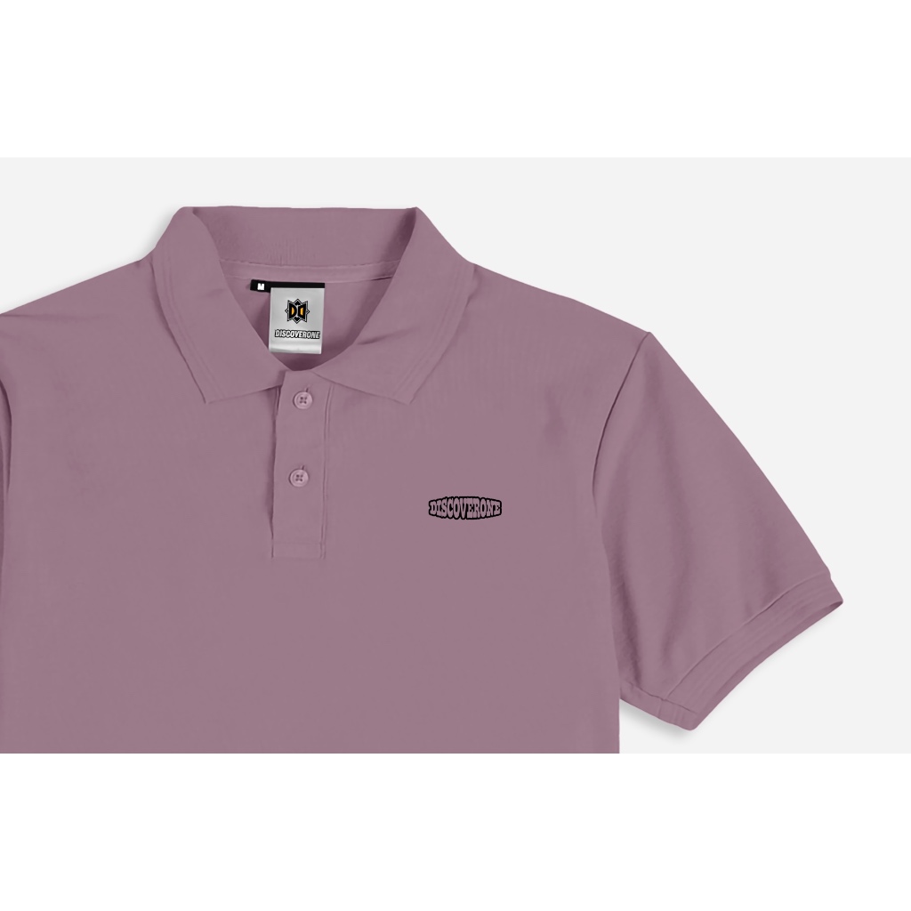 DISCOVERONE Kaos polo T-Shirt Basic // Kaos T-Shirt Polo Unisex // Kaos Polo T-Shirt kerah Pria // B