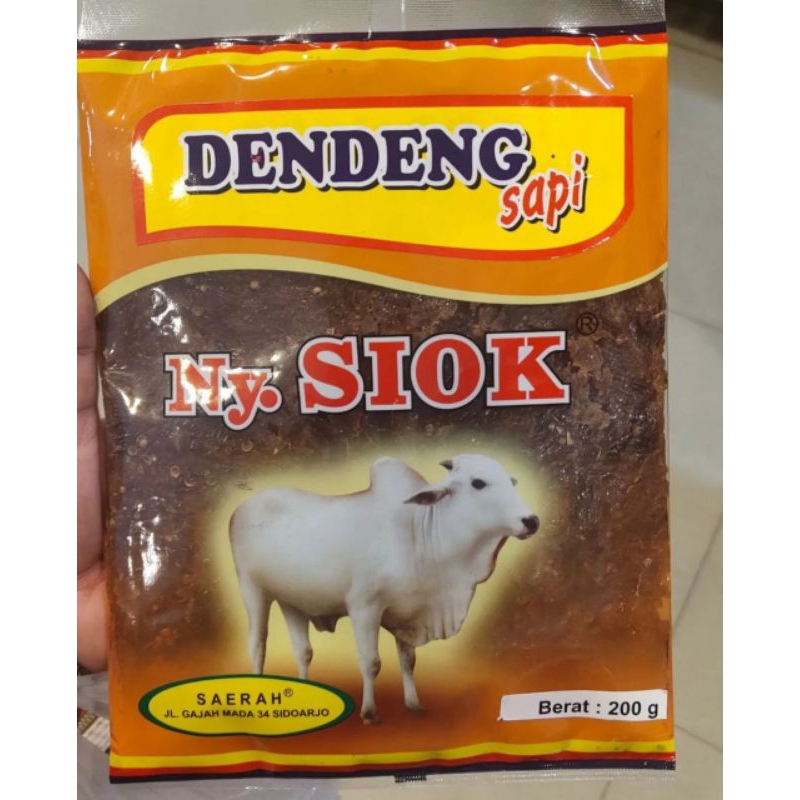 

DENDENG SAPI NY. SIOK 200 GR ORIGINAL ASLI SIDOARJO