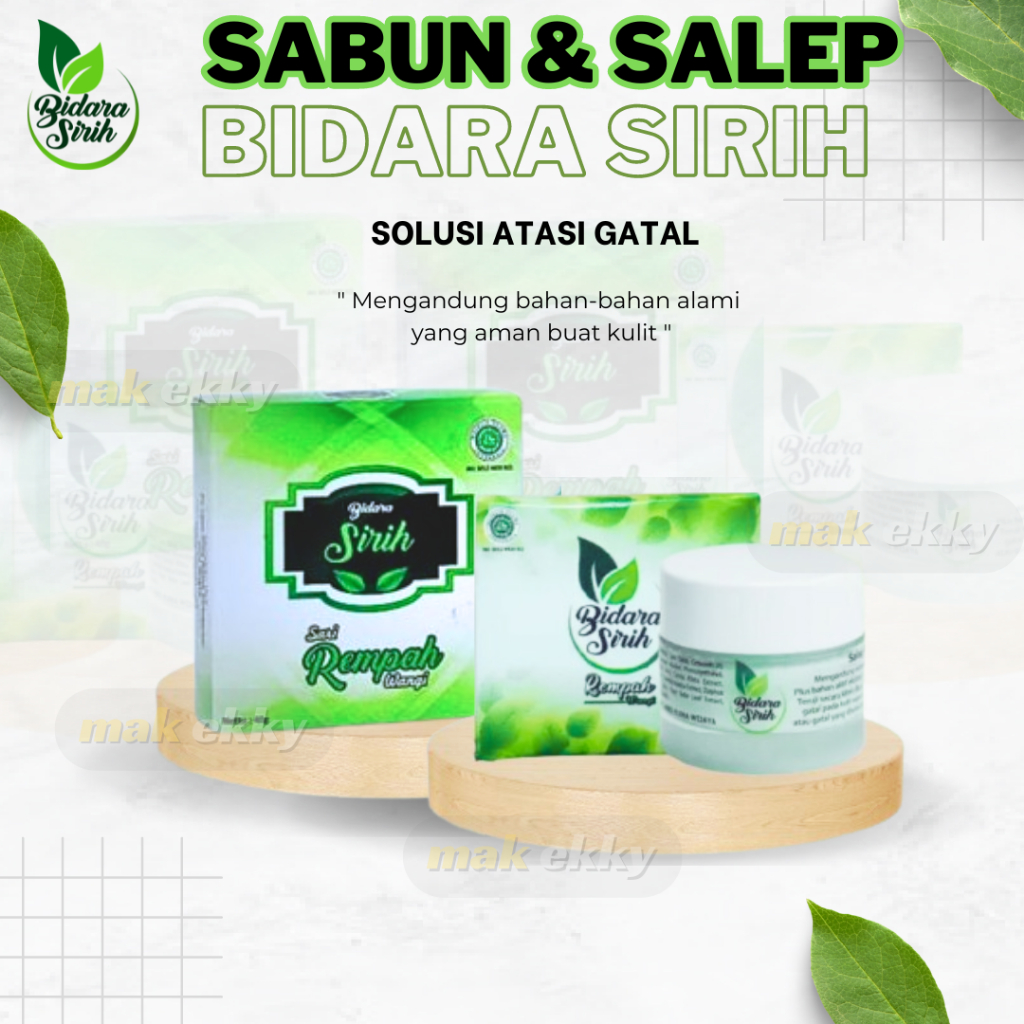 OBAT GATAL PAKET TUNTASKAN GATAL (SABUN & SALEP BIDARA SIRIH) HERBAL & BPOM