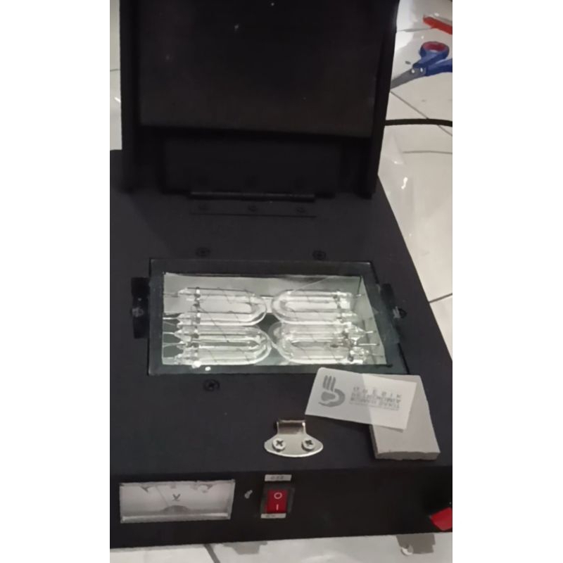 

Mesin stempel warna 4 Lampu U besar/ Mesin stempel flash 4lampu U besar