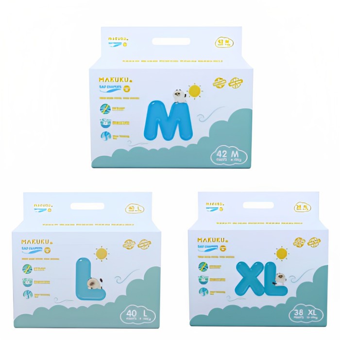 Pampers Makuku Confort Fit Jumbo M L XL/Makuku Fit Jumbo M42 L40 XL38/Popok Bayi/Makuku Confort Fit