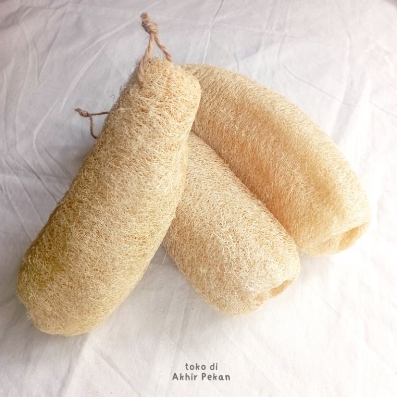 Loofah Gambas Blustru Emes Kering | Spons Loofah Natural Alami | Sabut Spons Cuci piring | Spons man