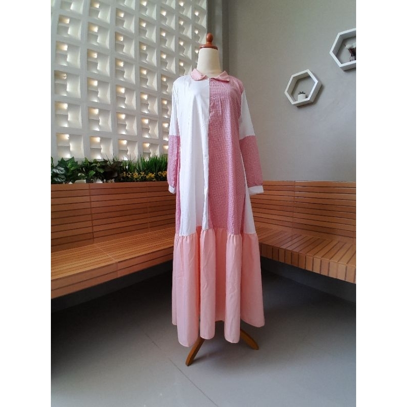 GAMIS YARA 020 KATUN QUEEN KOTAK PINK