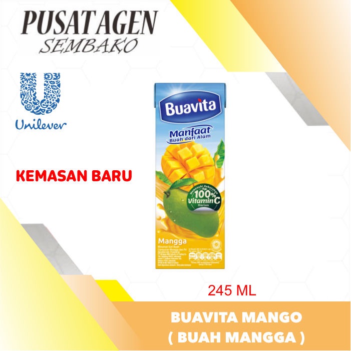 

BUAVITA JUICE MANGO 245 ML JUS MANGGA 245ML MINUMAN SARI BUAH