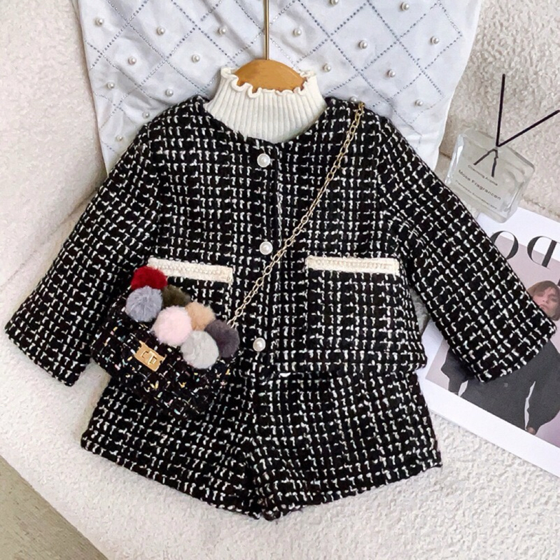 dailykids Setelan Celana Tweed import anak perempuan