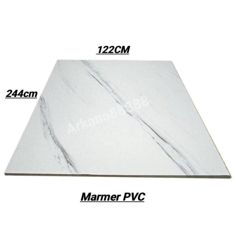 marmer panel PVC tebal 4MM isi 1lembar