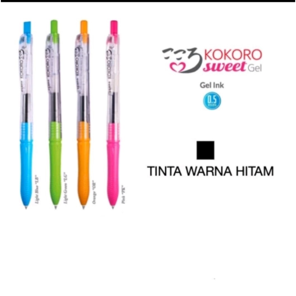 

PULPEN KOKORO SWEET TINTA HITAM ( 1 PCS )