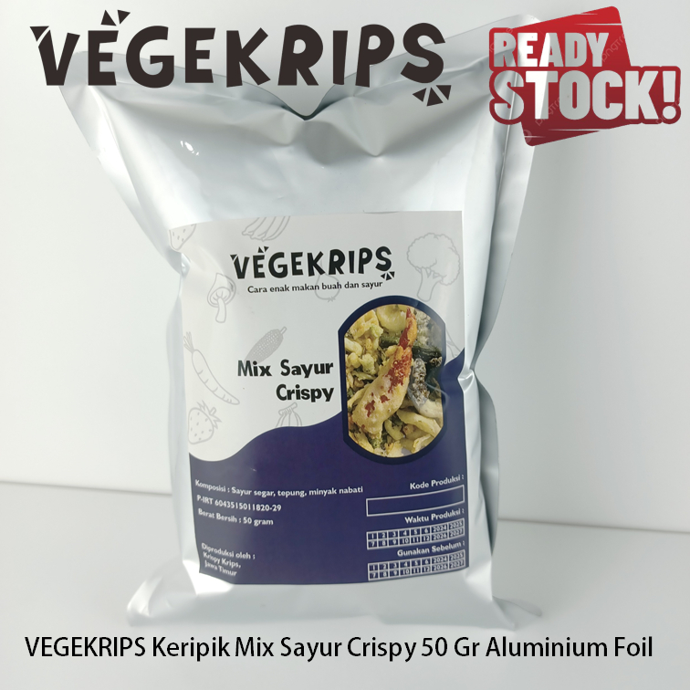 

VEGEKRIPS Keripik Mix Sayur Crispy 50 Gr Aluminium Foil