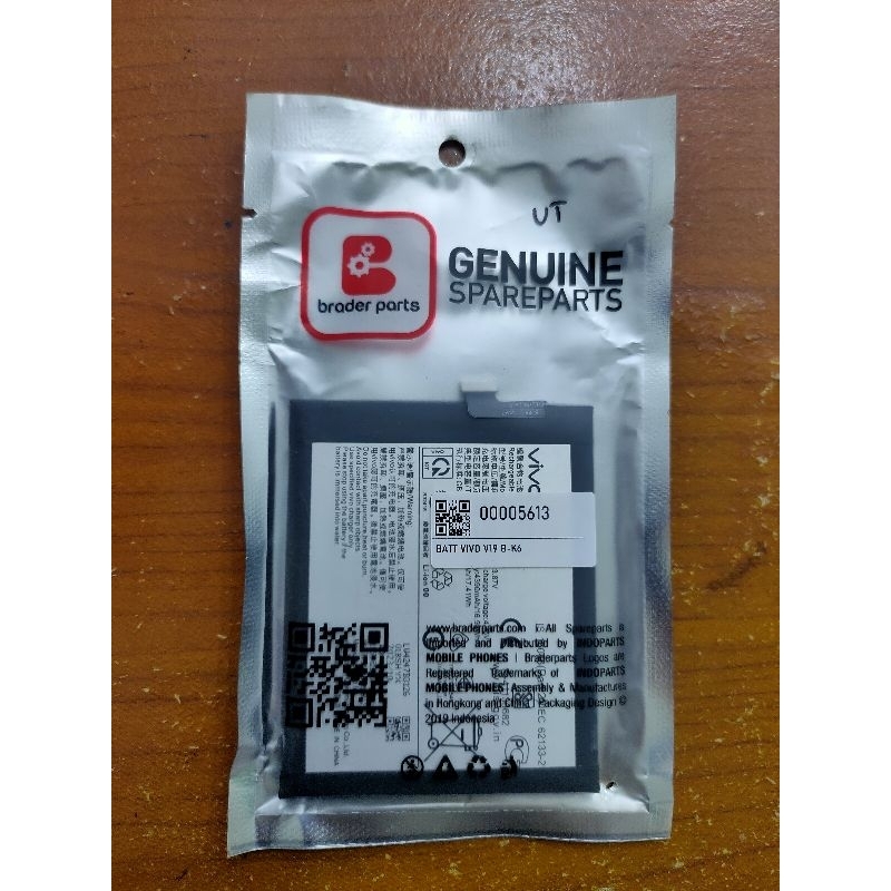 BATERAI VIVO V19 ORIGINAL BRADERPARTS BERGARANSI