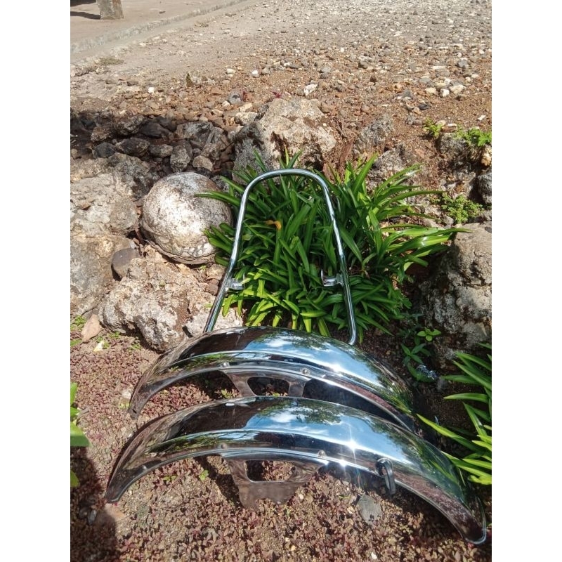 pesanan slebor gl100 2pcs + begel gl100 th muda ori copotan