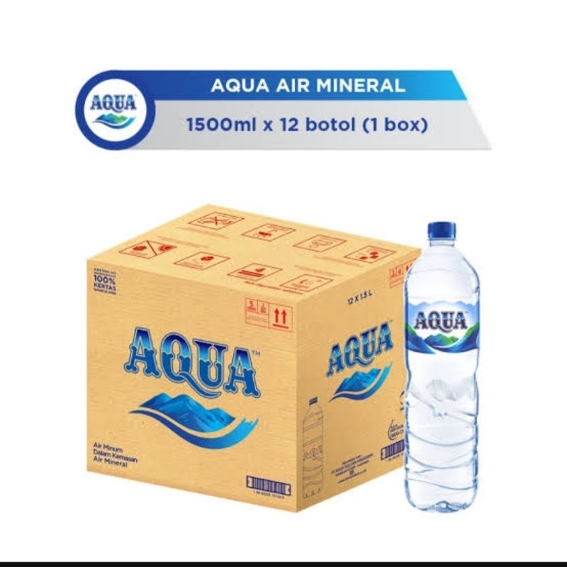 

Aqua 1 dus 1500ml Air Minum Botol