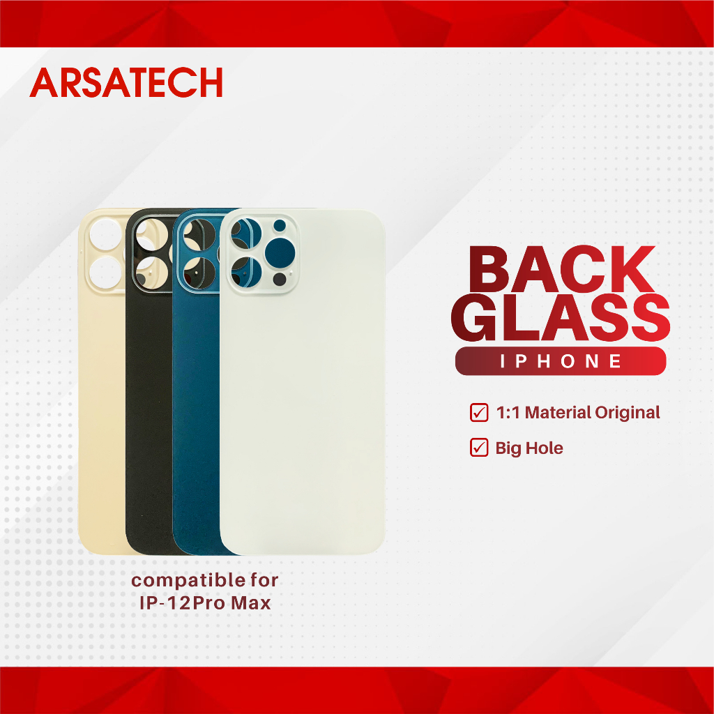 BACK GLASS IPHONE 12 PRO MAX