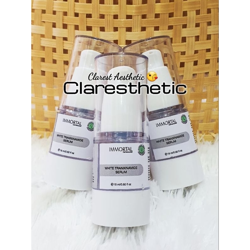 IMMORTAL WHITE TRANXINAMIDE SERUM (serum pemutih - pencerah - flek - pelembab wajah)