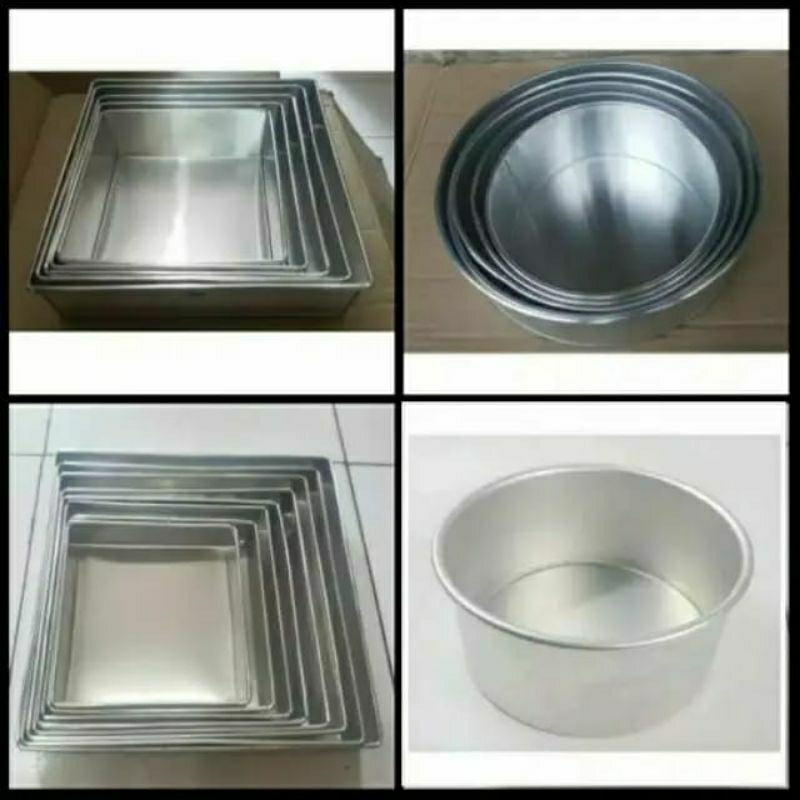 loyang bolu kotak /loyang bulat / loyang kue bolu