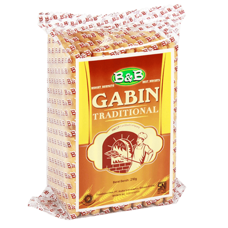 

Gabin Traditional 210g biscuit snack