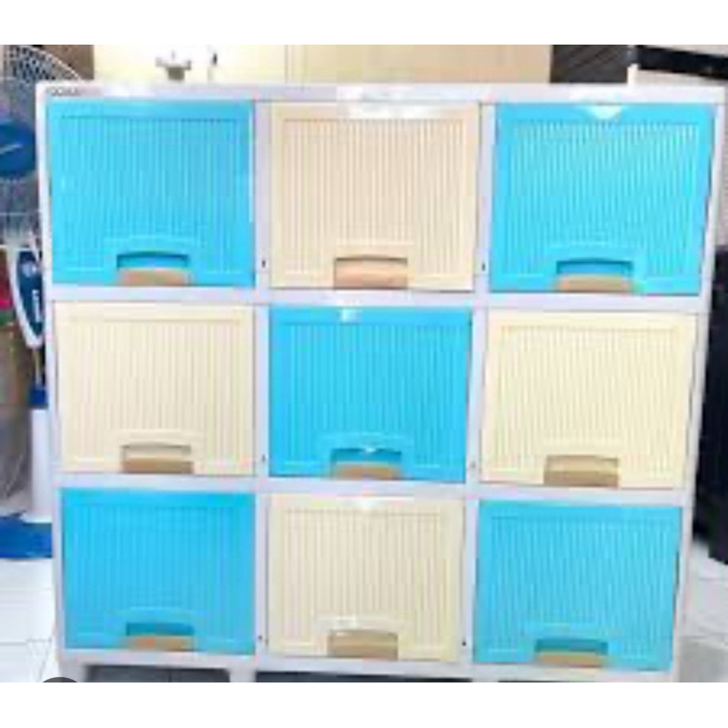 Lemari Plastik Napolly FLip Loker Susun 3