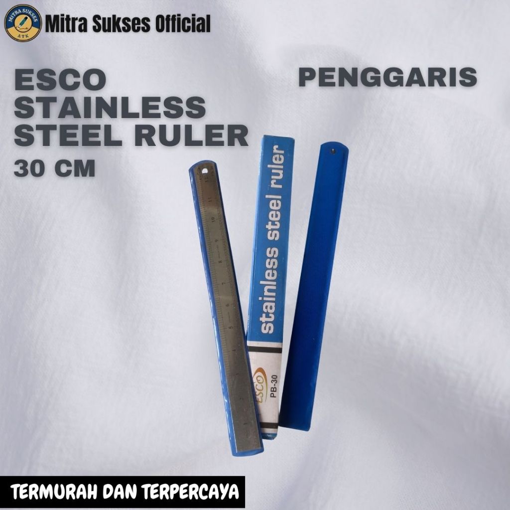 

Penggaris Stainless Steel ESCO 30 cm
