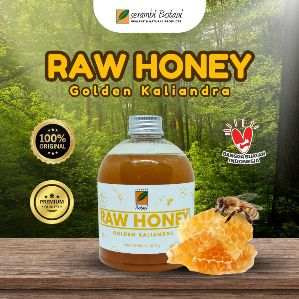 

Madu Hutan Raw Honey Murni Asli Golden Kaliandra Premium 650 g