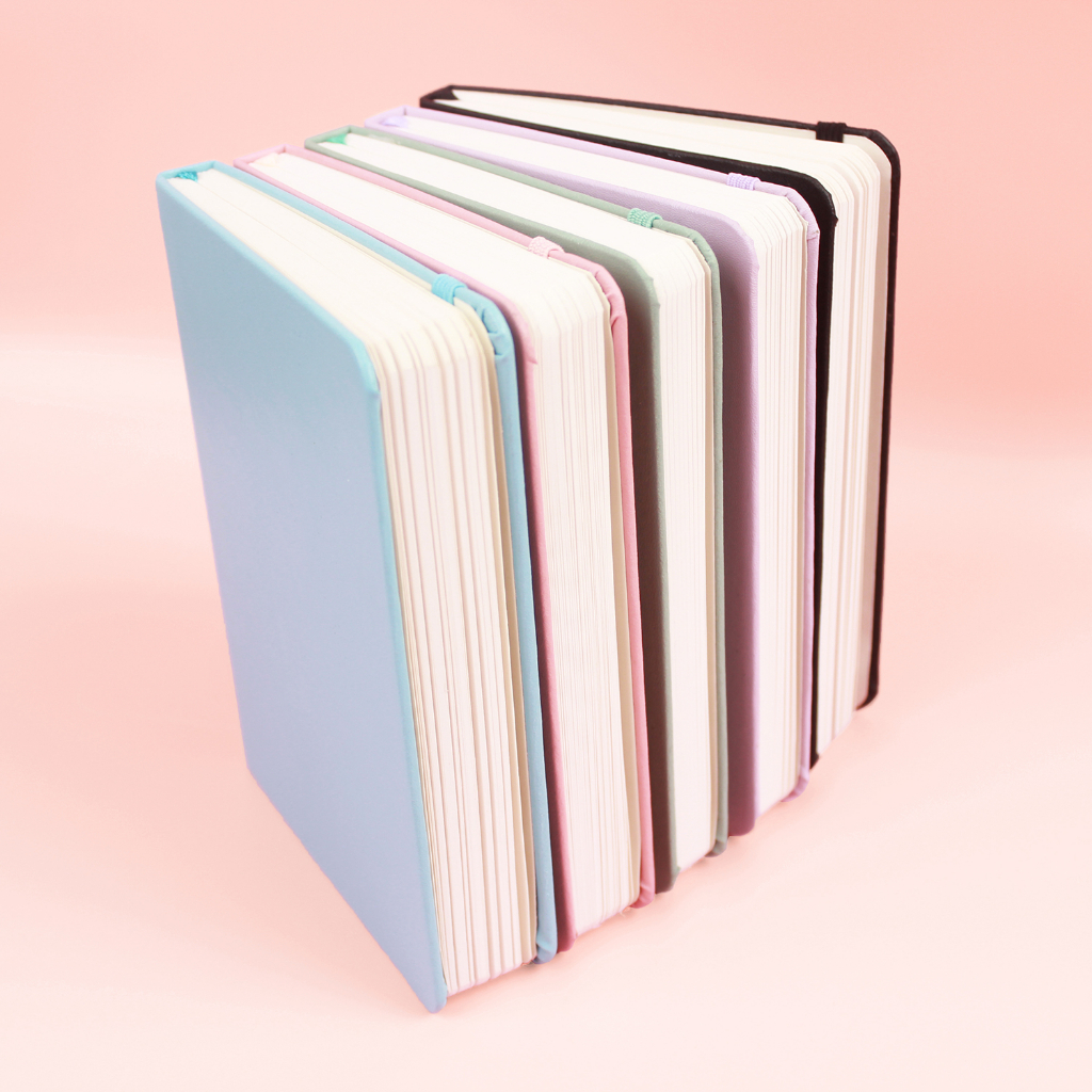 bukuqu Classic Notebook Uk B6 Warna Pink Pastel, Ruled