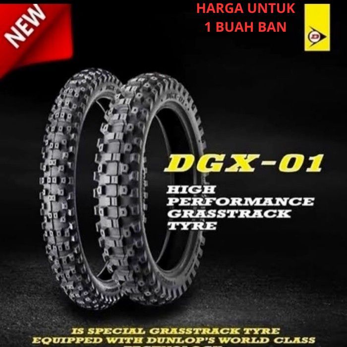 Ban Luar Cross Dunlop DGX 100 - 100 - 18 -  Adventure - DGX-01 Trial 100 100 x 18 - KLX CRF KTM