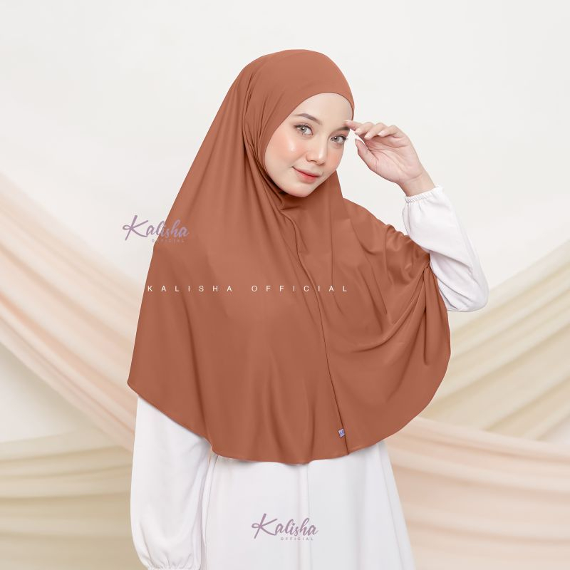 Hijab Zahira Zaida Jumbo Kerudung Bergo Jumbo Non Pet / Non Ped Instan Jersey Premium By Kalisha