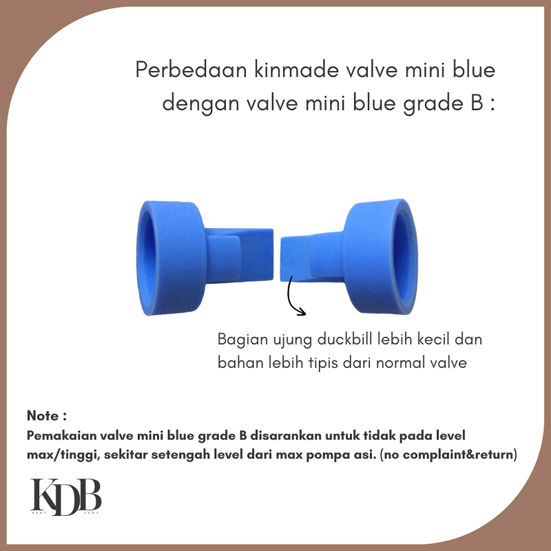 Kinmade Valve Mini Blue (Isi 2) Grade B Aksesoris Pompa ASI RB10