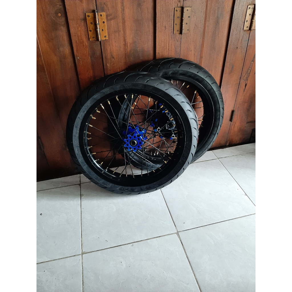 Ban Set Sumo CRF150L Ring 17 Wheelset Supermoto CRF Ban Maxxis Baru