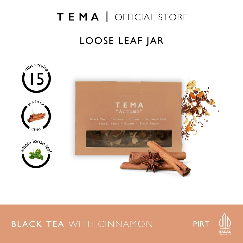 

Autumn - Masala Chai Tea - TEMA Tea Jar - 15 Servings