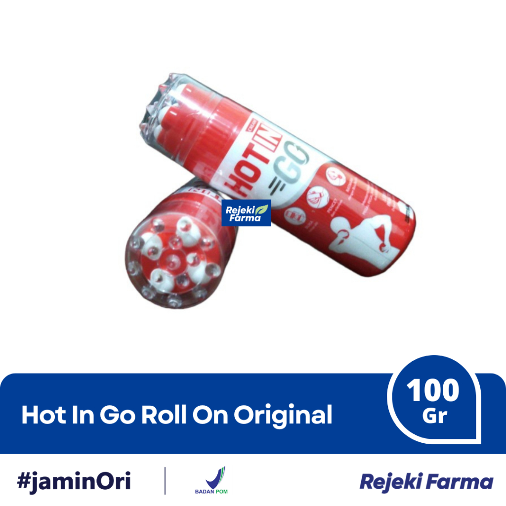 Hot In Go Cream Roll On Merah 100 gram - Krim Original Nyeri Pegal Hotin Go