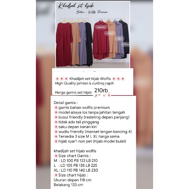Khadijah Set Hijab