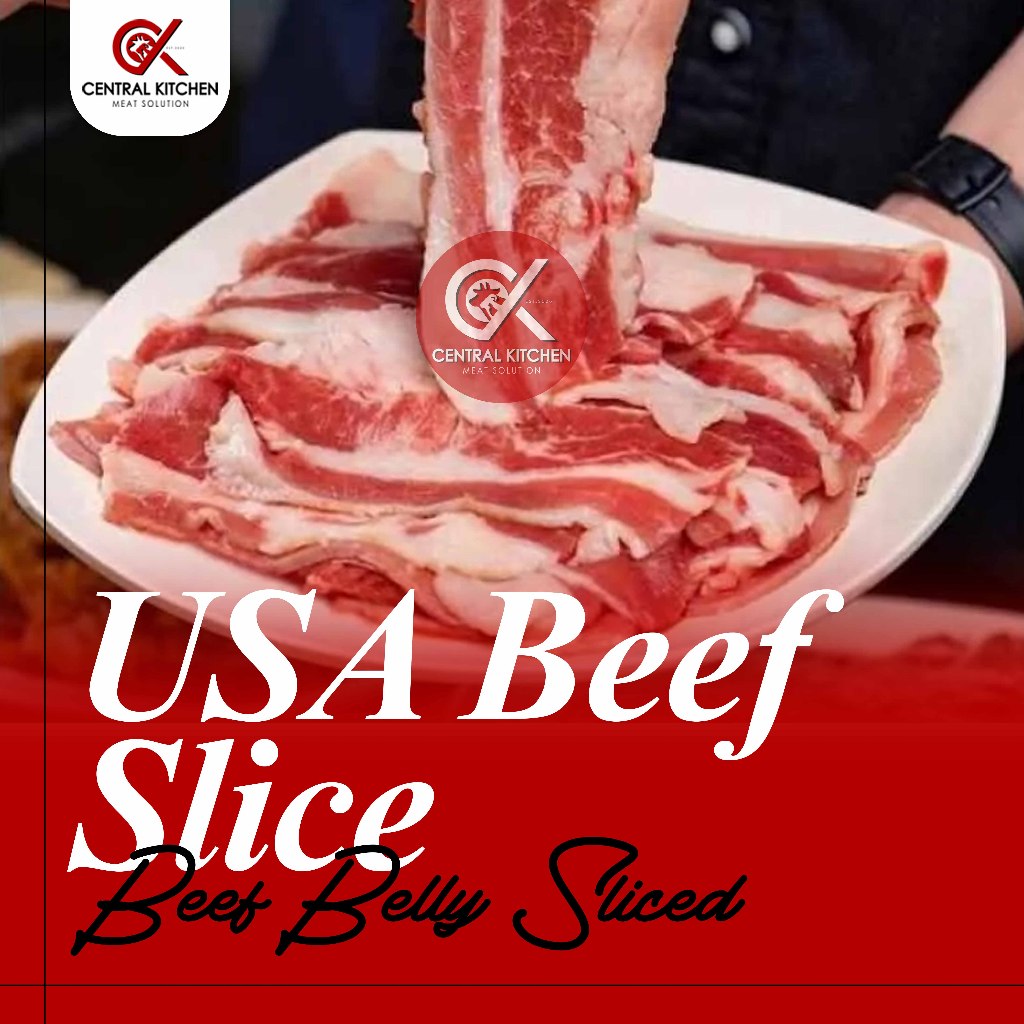 

USA Shortplate Sliced Beef / Beef Belly Slice / Yoshinoya Beef 1kg