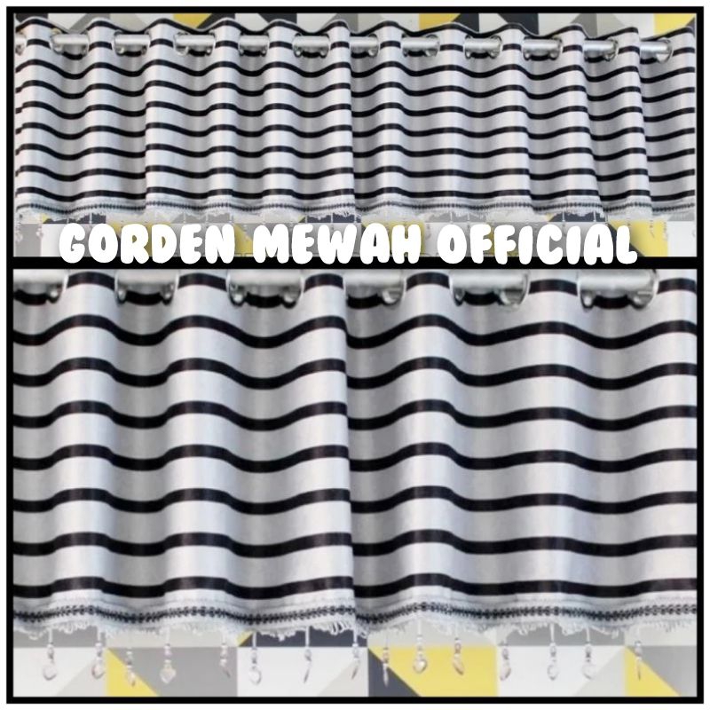 poni hordeng Gorden poni rumbai Jendela pintu minimalis blackout import panjang
