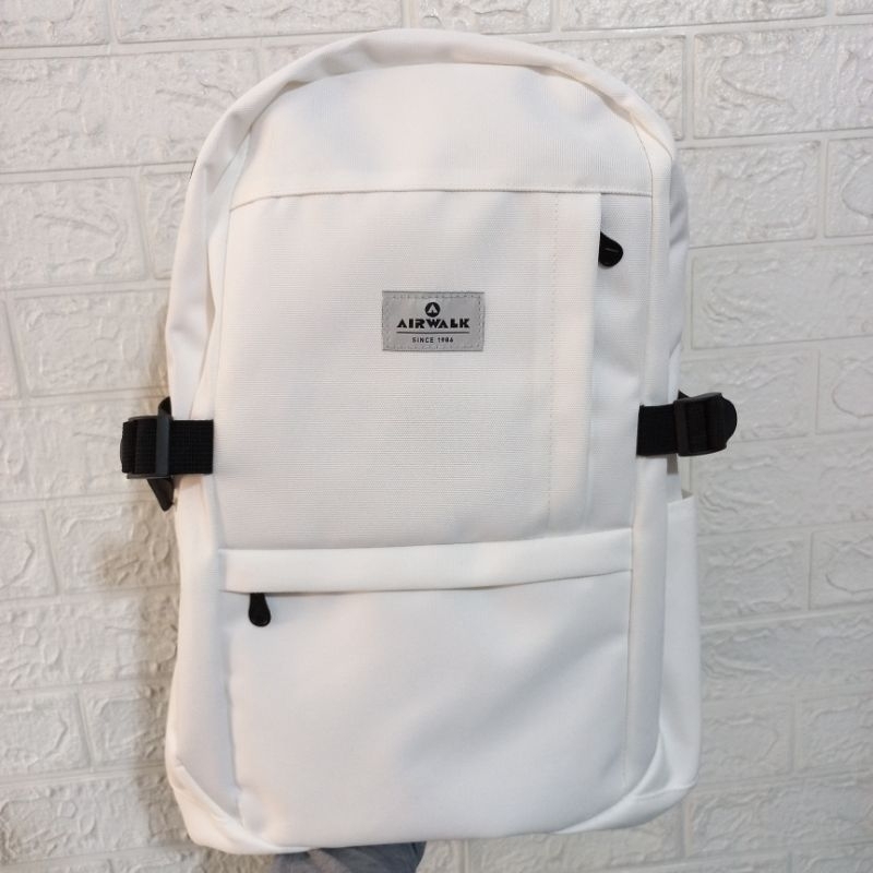 Airwalk Backpack Putih Original | Tas Ransel Airwark - Tas Ransel