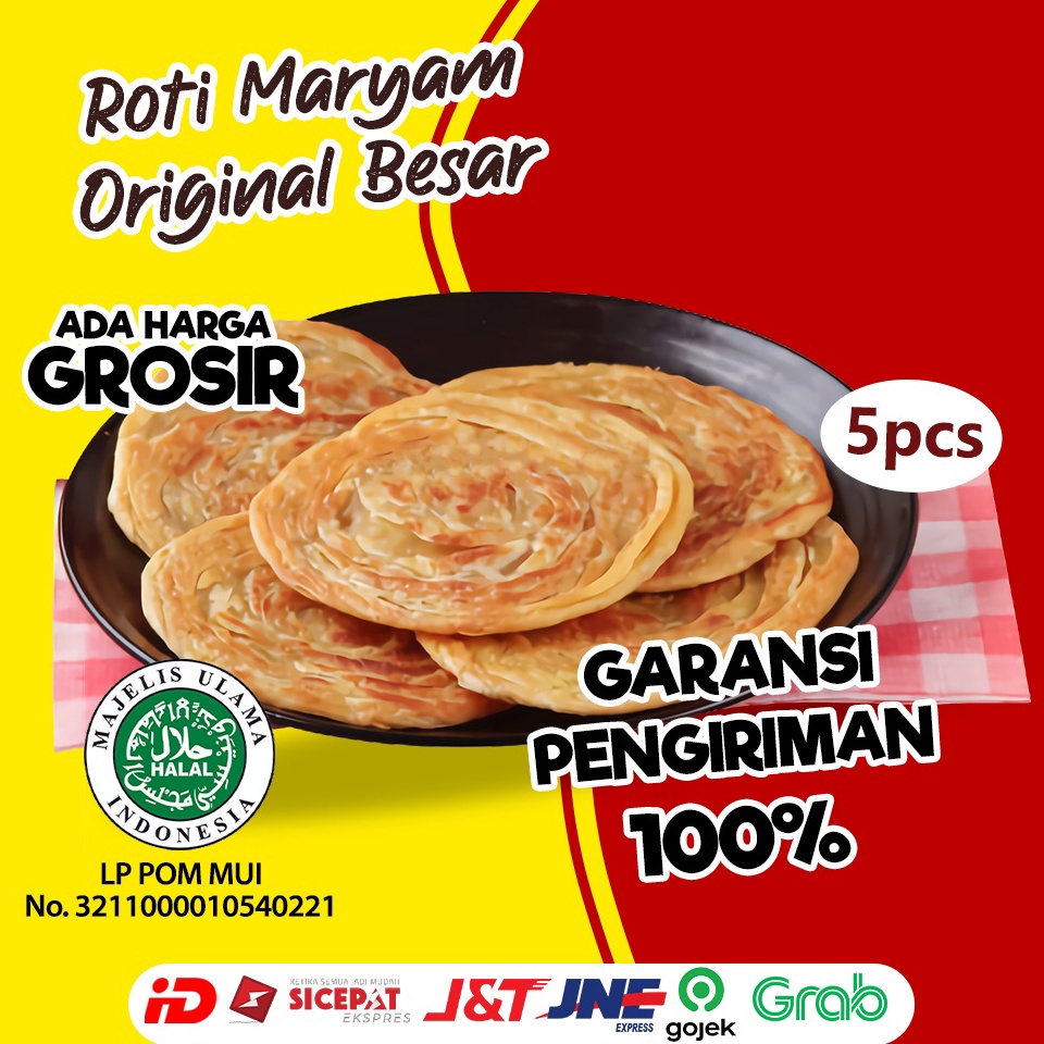 

XAF599 Free Ongkir Roti cane Roti Maryam Roti Konde