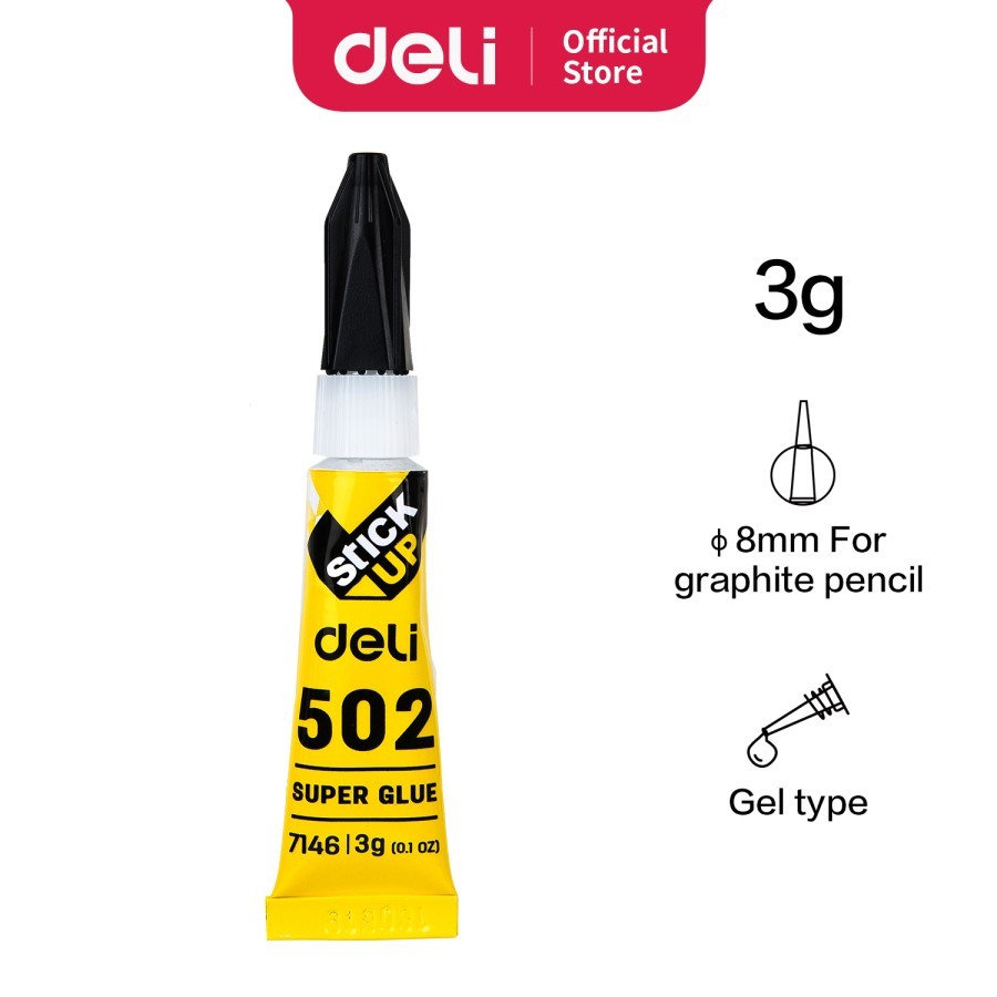 

Deli Lem Super Glue - Super Glue Instant Dry 3g E7146