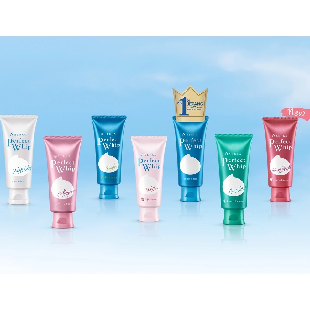 SENKA Perfect Whip - Senka Perfect White Clay - Senka Vibrant White - Senka Anti Shine Fresh