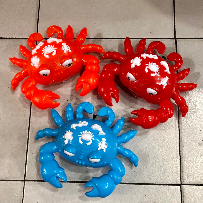 Mainan kepiting crab berjalan tanpa batrai lucu mainan edukasi anak one house party