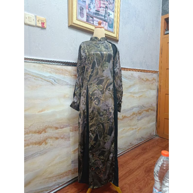 Abaya seide group / gamis jetblack mix armany