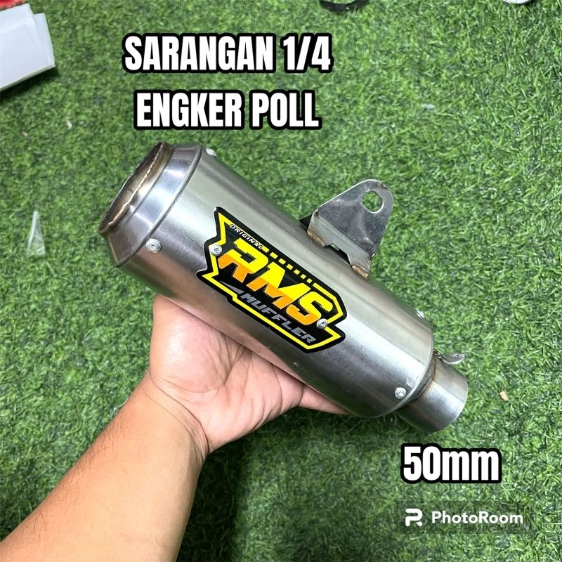 KNALPOT RMS MUFFLER ORIGINAL GP1 SARANGAN SEPEREMPAT 1/4 ENGKERR