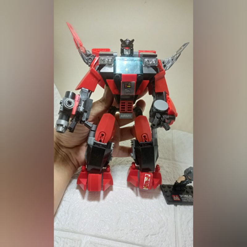 Lego kw robot Transformers/Lego robot/Lego Ninjago/Lego mainan peran/Lego bekas
