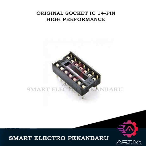 ORIGINAL SOCKET IC 14PIN 7X2 DIP-14 14 PIN ADAPTER SOKET 14P 14 P DIP14 14KAKI 14 KAKI KONEKTOR TERM