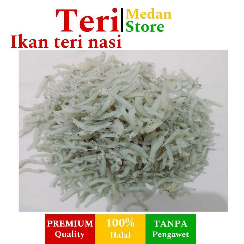 

Ikan teri nasi medan super ukuran sedang 100 gram 250 gram 500 gram