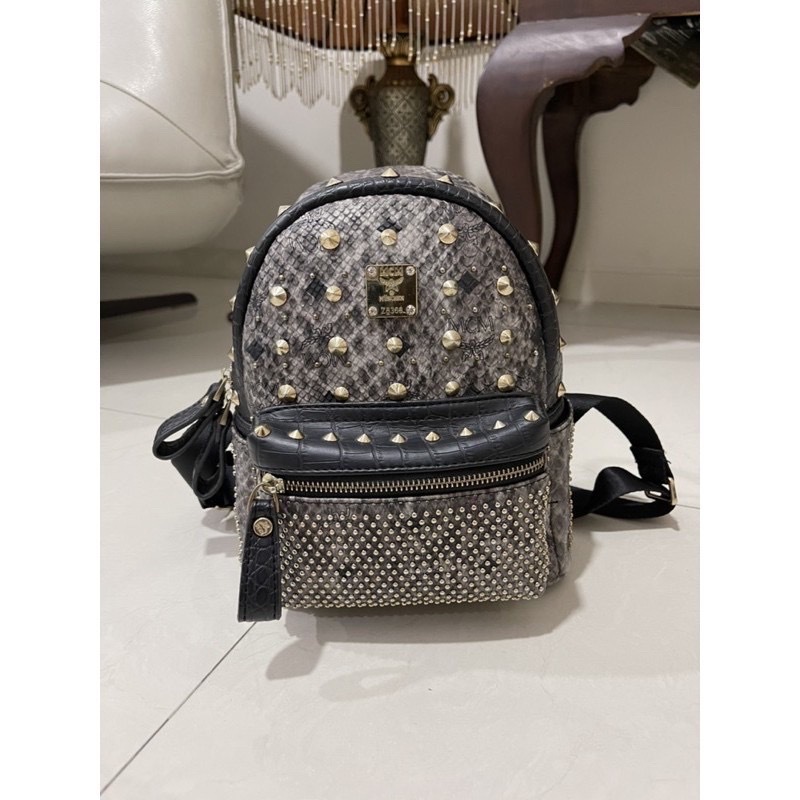 PRELOVED MCM BACKPACK PHYTON SKIN