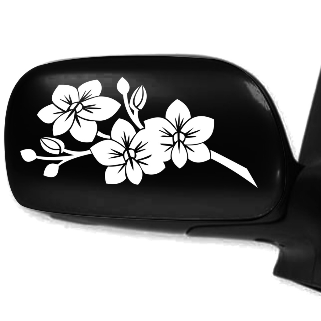 cutting stiker mobil bunga cantik sticker spion mobil lucu keren unik