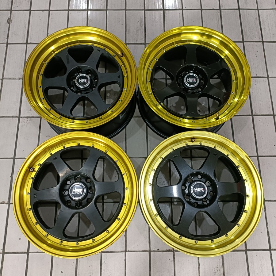 VELG MOBIL SEKEN RUMOI HSR RING 17 LEBAR 7,5/8,5 PCD 4X100 4X114 BUAT JAZZ MOBILIO AVANZA XENIA